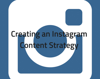 the words creating an instagramm content strategy