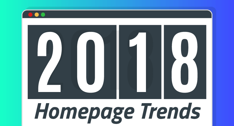 the logo for the 2018 homepage trend
